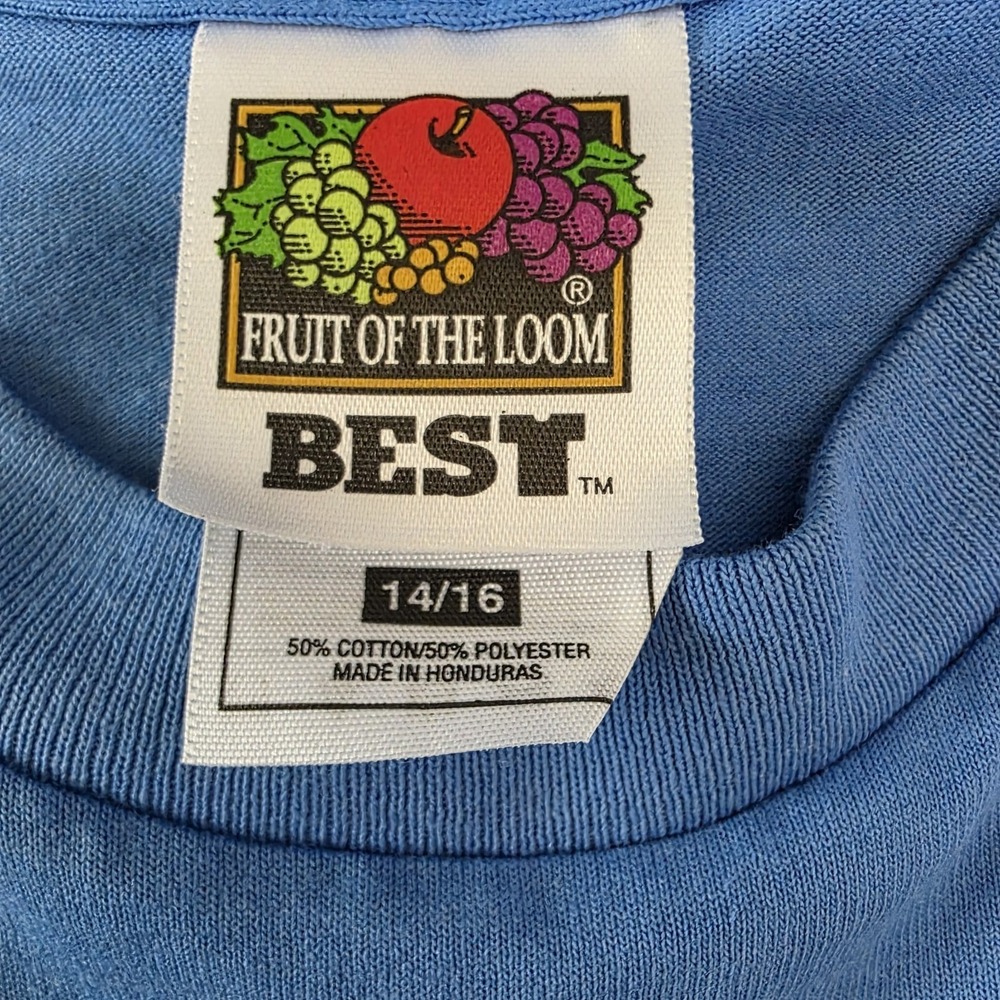 Vtg 1998 Dolly Parton Dixie Stampede Tee Petal Pets Tiger Lilies Youth L Blue - Picture 5 of 6